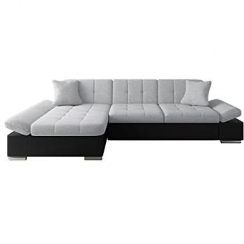 Sofá rinconero Comfivo 219, 278x151x76cm, Soft 011 + Bristol 2460, con reposabrazos regulables