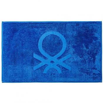 UNITED COLORS OF BENETTON. Alfombra DE BAÑO 50X80CM 750GSM 100% ALGODÓN Azul Rainbow, algodón-750gr / m2, 80x50