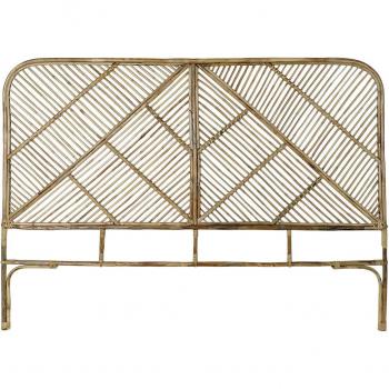 Cabecero de Cama de Ratán Natural 175 x 3 x 130 cm