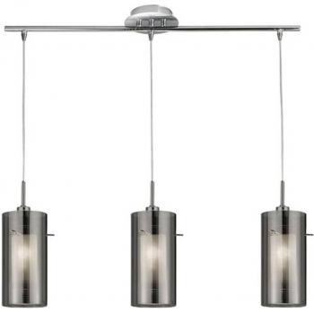 Lámpara colgante Duo Chrome 3 bombillas 130cm