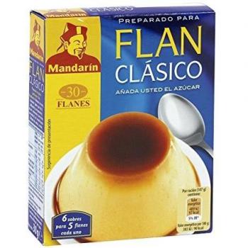 DR. OETKER MANDARÍN Flan Clásico | Preparado para Flan Clásico - Estuche con Mezcla Preparada para Flan 30g: 5 Sobres x 6 Flanes Cada Sobre