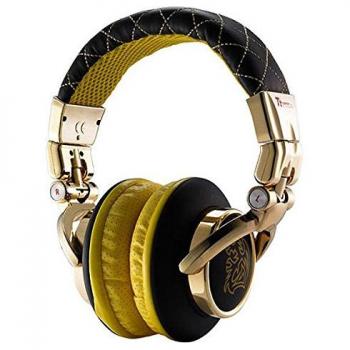 Auriculares Diadema Alámbricos Tt eSPORTS DRACCO Signature - Negro, Oro y Amarillo