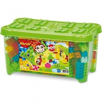 Bloques de Construcción Ecoiffier Jungle - 100 piezas, fabricados en plástico resistente, colores vibrantes, diseño de animales y vegetación de la jungla, aptos para niños a partir de 18 meses, estimulan la creatividad