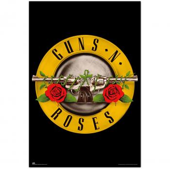 Póster Guns N Roses Logo Erik - Póster de pared con el icónico logo de Guns N Roses, tamaño 61 x 91,5 cm