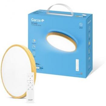 Plafón LED Regulable IP44 con Control Remoto - 24W, 2500 lm, Temperatura de Color Ajustable (2700K-6500K), Diseño Redondo en Madera o Negro
