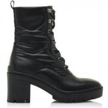Botines Mariamare 63259 para Mujer, Color Negro con Tejido Acolchado y Suela Dentada