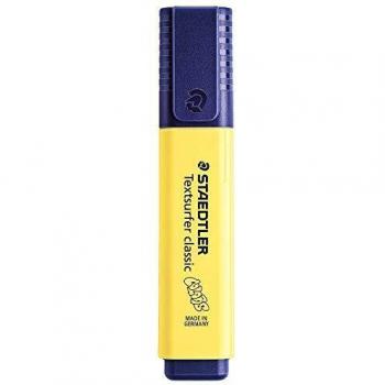 Staedtler 102748 Subrayador de Textsurfer Classic Colors, Amarillo Piso, Negro