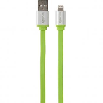 Boompods FCIGRN - Cable cargador USB para iPhone/iPod/iPad, verde