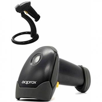 Approx Appls02 - Scanner Codigo De Barras USB, Disparo Manual O Automatico Indicador Led Y Zumbador Laser Visible 650mm