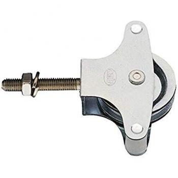 AMIG - Polea para tendedero de ropa | Fabricada en Acero | Roldana metálica de 39mm | Incluye tornillo de sujeción y guías | Polea tendedero segura | Polea tendedero exterior