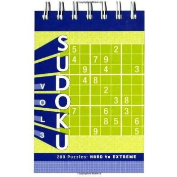 Sudoku Vol.3 Puzzle Pad: Hard: 200 Puzzles: Hard to Extreme