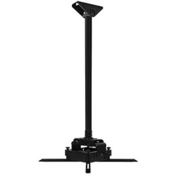 Soporte de Techo Universal B-Tech BT893-FD300/BB para Proyectores Pesados hasta 70kg - Negro con Poste de 3.0m y Ajuste Micro