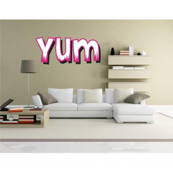 La etiqueta engomada de cómic - 048 - Yum diceme stickerprofis, 70 cm x 30 cm