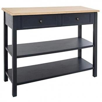 Consola Damian de Madera con 2 Tirores y 2 Estantes - Gris Ardoise - L110 x P40 x H85 cm