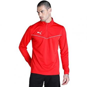 Sudadera Puma teamRISE 1/4 Zip de Poliéster para Hombre en Rojo XL