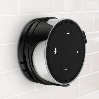 Soporte de pared para Echo Dot 2ª generación con gestión de cables y bobinador