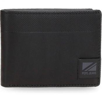 Cartera de hombre Pepe Jeans Topper en piel color negro con diseño elegante
