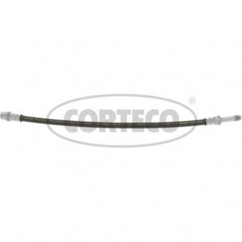 Latiguillo de freno CORTECO 19026705 - Producto de alta calidad, fabricado en materiales resistentes, diseñado para garantizar un rendimiento óptimo del sistema de frenos, con una longitud específica y conexiones precisas para facilitar la instalación