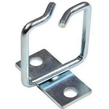 Soporte guía para cables de acero galvanizado 40 x 40 mm, accesorio para servidor, color plata