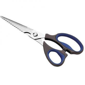 Lacor - 60061 - Tijeras/Desescamador Desmontable, 23 cm - Gris