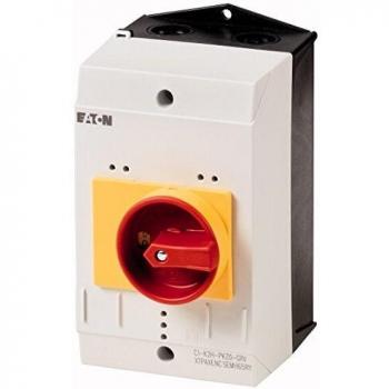 Carcasa Aislante IP65 para Interruptores de Motor Eaton CI-K2-PKZ0-GR 160x100x130 mm con Botón de Emergencia