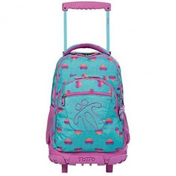 TOTTO MORRAL Rue BOMPER RENGLON Mochila con Ruedas, Juventud Unisex, Estampado