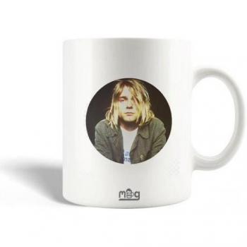 Taza de Cerámica Nirvana Kurt Cobain 30cl - Apta para Lavavajillas - Blanca