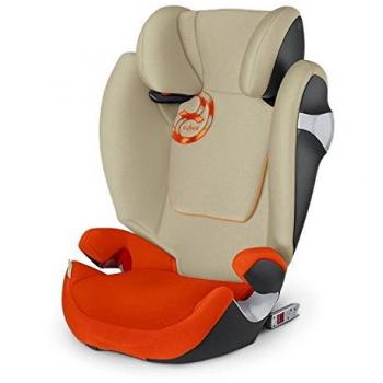 Cybex Solution M-fix - Silla de coche, grupo 2/3, color Oro/Rojo