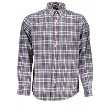 Gant Elegant Blue Cotton Button-Down Shirt - S