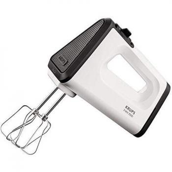 Mezclador de mano Krups GN5021 | 500 W | 5 velocidades | con nivel turbo | batidor de acero inoxidable y gancho para amasar incluidos