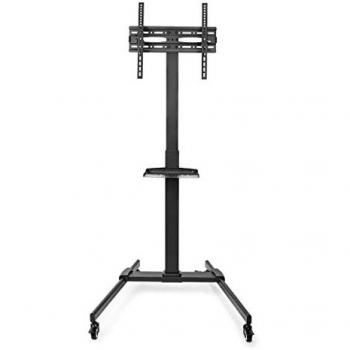 Soporte de TV de Suelo Móvil Nedis | 32-55 | Peso máximo: 35 kg | Diseño Premium en V | Altura ajustable y ruedas