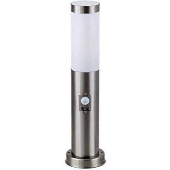 Lámpara de jardín de acero inoxidable Rabalux Inox Torch 8267 con sensor IP44, altura 45 cm