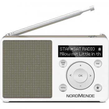 Radio Portátil Digital DAB+ TechniSat Transita 100 Oro y Blanco