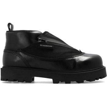 Givenchy Men's Storm Leather Ankle Boots in Black | Size 40 | BH603YH1NHSTORM001