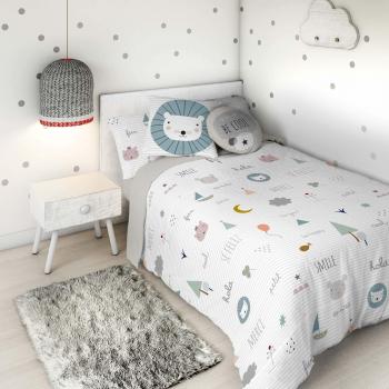 Haciendo el Indio S2802857 Funda Nórdica Be Happy, Tamaño Cama de 105, 180 X 220 + 45 Cm