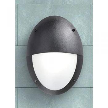 Plafón Ovalado Maddi HL Negro Opal E27 IP66