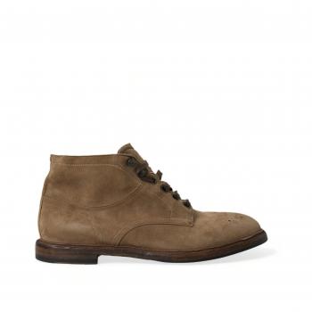 Dolce & Gabbana Brown Leather Lace Up Ankle Boots - EU41.5/US8.5