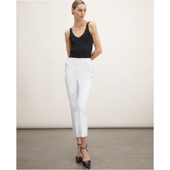 Pantalón de vestir acampanado con detalle de botones
