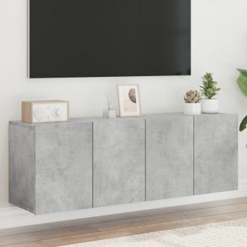 Mueble para TV de pared vidaXL, 2 unidades, dimensiones 60x30x41 cm, color gris hormigón