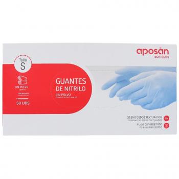 Guantes de Nitrilo Aposan Talla S 50 Unidades