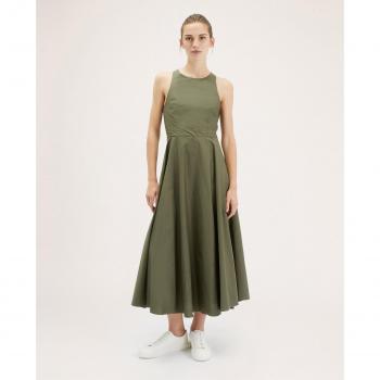 Vestido Largo Motivi con Cruce Posterior y Tirantes Elásticos