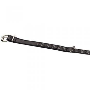 Collar para perro Nobby Crystal de 2 filas negro con correa incluida
