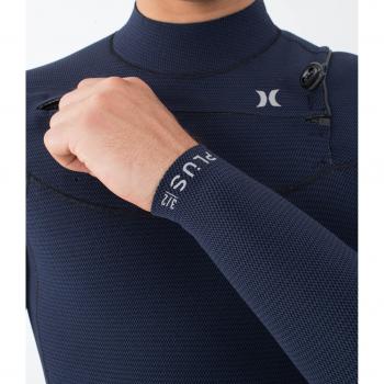 Hurley Traje de Neopreno Plus 3/2 mm con Cremallera en el Pecho y Mangas Largas