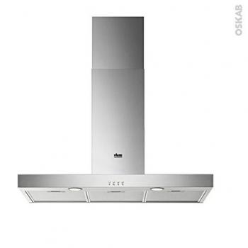 Campana de pared decorativa Faure FHB92671XA - Acero inoxidable 90cm, 600m³/h, 51dB, evacuación y reciclaje