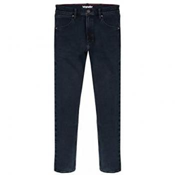 Wrangler Men's Authentic Regular-Fit Jeans, Blue Black, Size 34W/32L