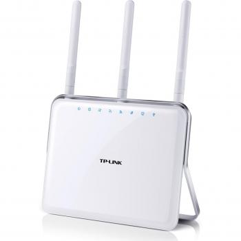 TP-LINK Archer D9 - Modem Router Dual Band AC1900 Mbps con WiFi Gigabit ADSL2+ y Puertos USB 3.0/2.0, Blanco
