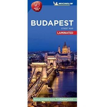 Mapa de calles plastificado Michelin de Budapest