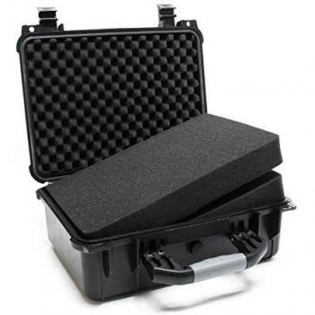 Maletín Universal Negro con Protección Ajustable y Almohadillas Internas 40,6x33x17,4cm