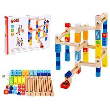 Goki- Juego de construcción de mármol, Color Mixto
