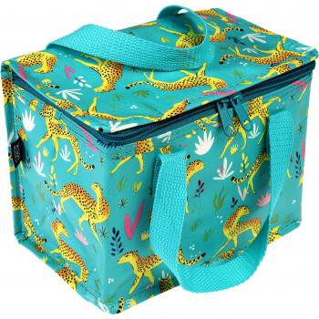 Rex London Cheetah Insulated Lunch Bag Blue